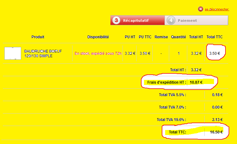 FACTURE BAUDRUCHE new