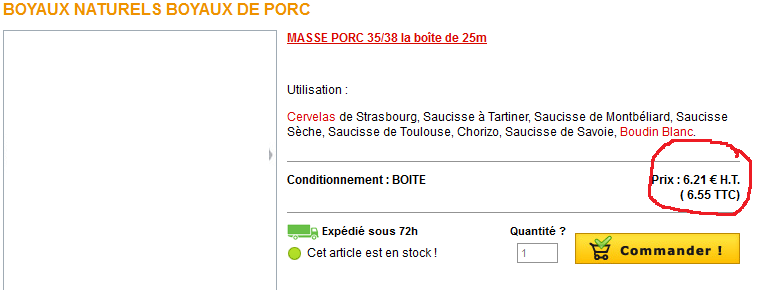 OFFRE BOYAUX DE PORCS new