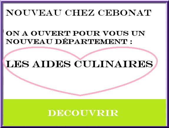 POP UP AIDE CULINAIRE