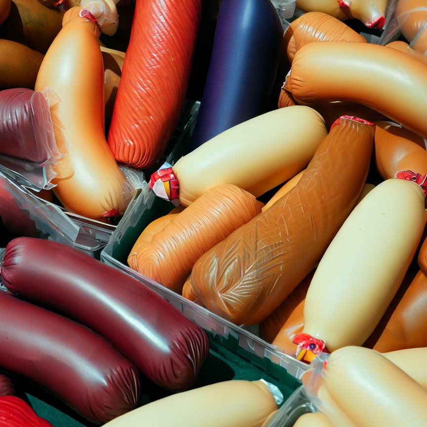 Various types of artificial casings available on the market.